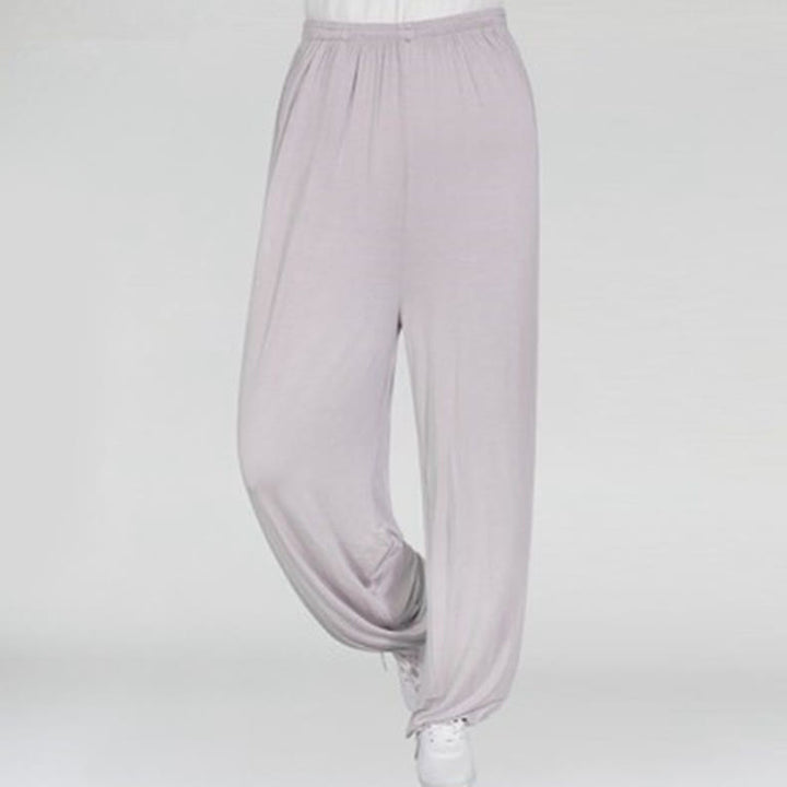 Pantalones Unisex Modal para Practicar Tai Chi y Qigong de Verano con Cintura Elástica de Buddha Stones - Gainsboro - 3XL - Equivalente a la 2XL de EE. US./ UK/AU/ EU - image 33