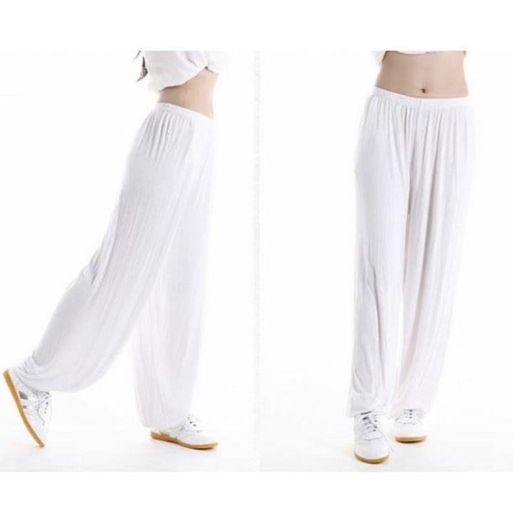 Pantalones Unisex Modal para Practicar Tai Chi y Qigong de Verano con Cintura Elástica de Buddha Stones - image 12