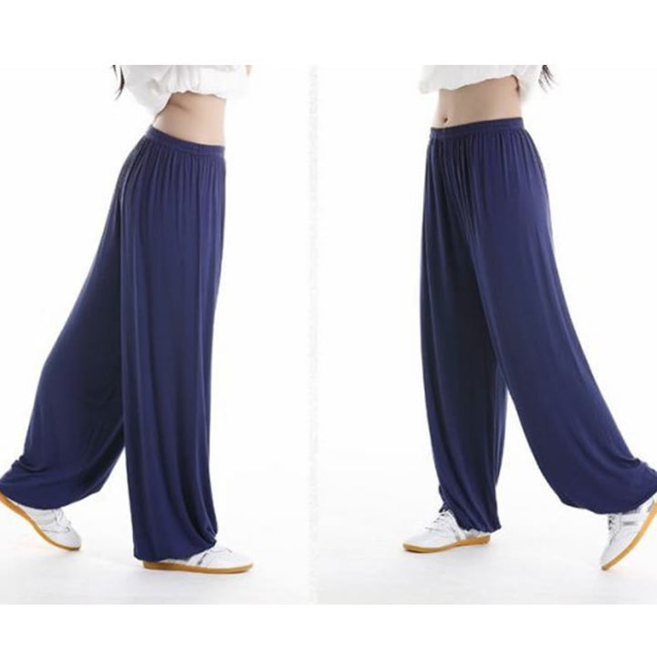 Pantalones Unisex Modal para Practicar Tai Chi y Qigong de Verano con Cintura Elástica de Buddha Stones - image 27