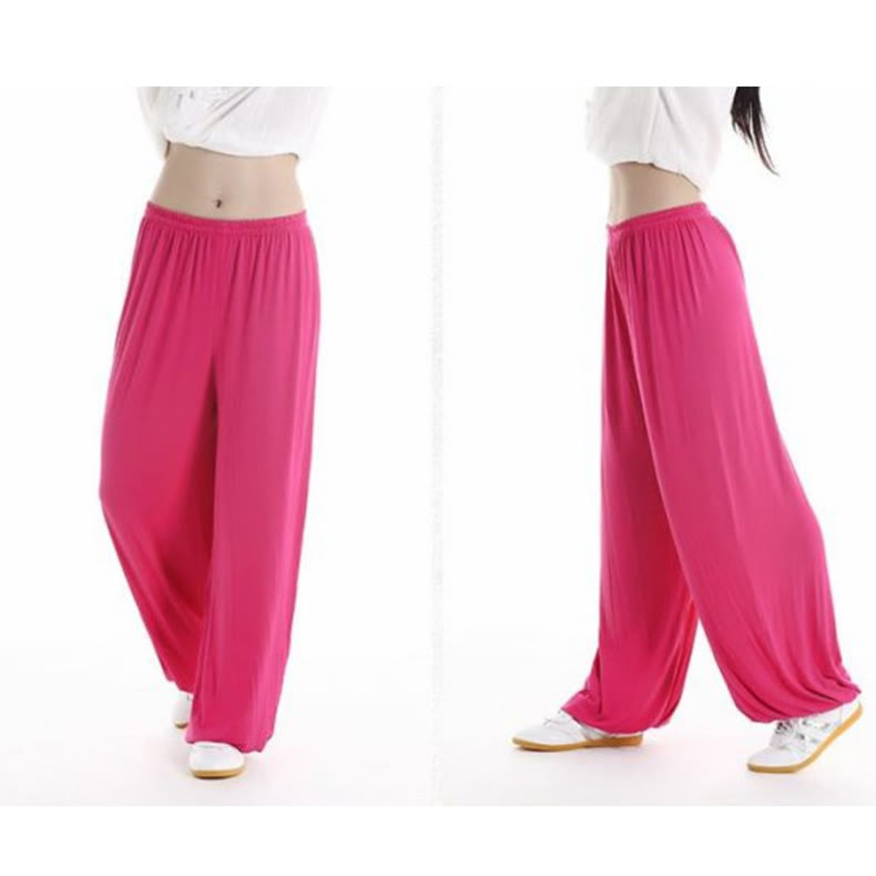 Pantalones Unisex Modal para Practicar Tai Chi y Qigong de Verano con Cintura Elástica de Buddha Stones - image 30