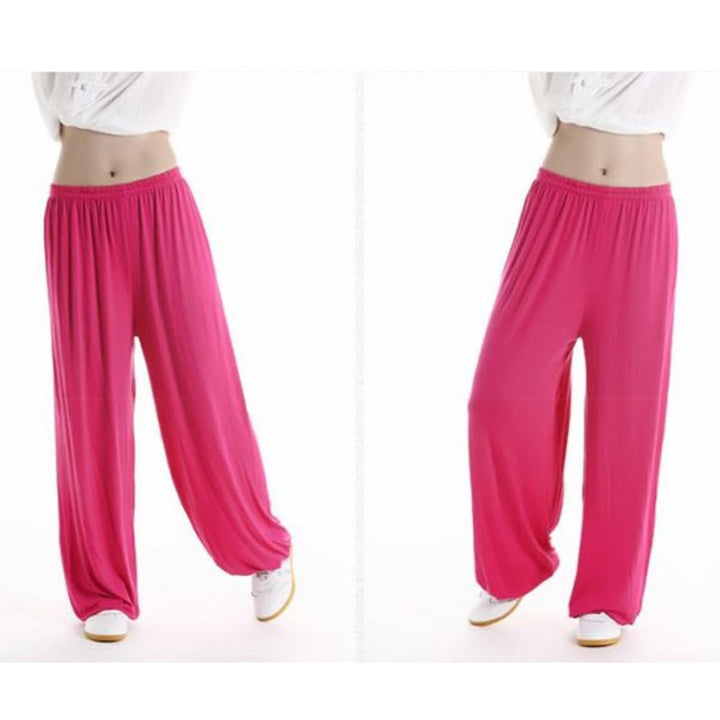 Pantalones Unisex Modal para Practicar Tai Chi y Qigong de Verano con Cintura Elástica de Buddha Stones - image 31