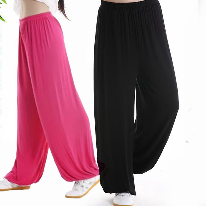 Pantalones Unisex Modal para Practicar Tai Chi y Qigong de Verano con Cintura Elástica de Buddha Stones - image 32
