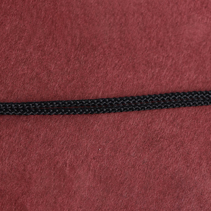 Buddha Stones Collar de colgante de cuerda Sutra del corazón de las seis palabras verdaderas de plata esterlina 999 - image 8