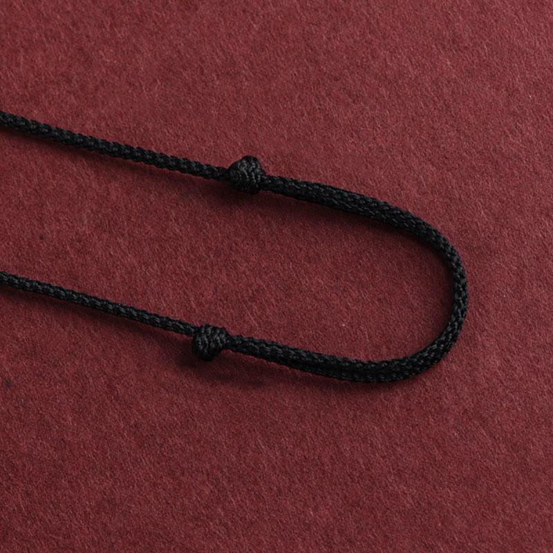 Buddha Stones Collar de colgante de cuerda Sutra del corazón de las seis palabras verdaderas de plata esterlina 999 - image 7