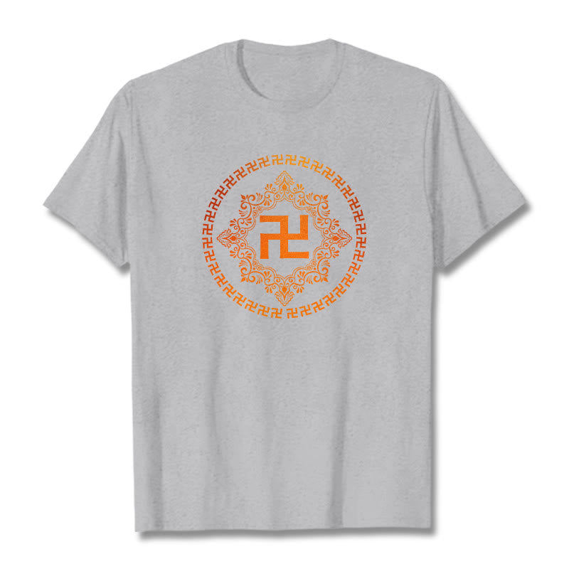 Camiseta con esvástica y Buddha Stones - Gris claro - 2XL - image 19