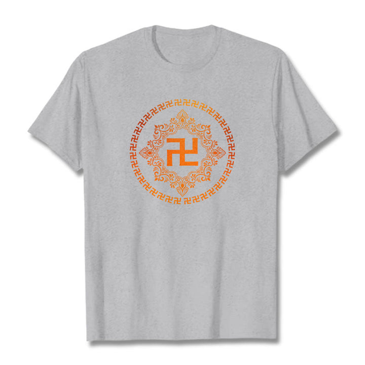 Camiseta con esvástica y Buddha Stones - Gris claro - 2XL - image 19
