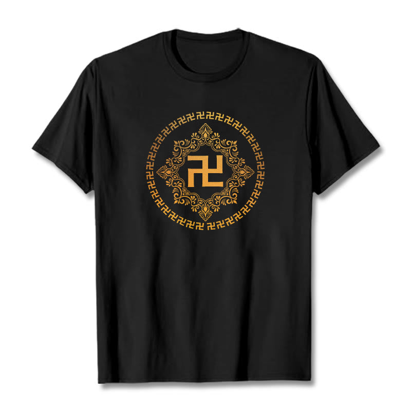 Camiseta con esvástica y Buddha Stones - Negro - 2XL - image 6