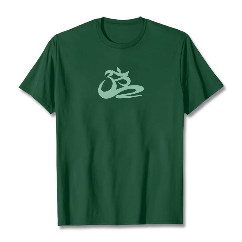 Camiseta OM con Buddha Stones - Verde bosque - 2XL - image 4