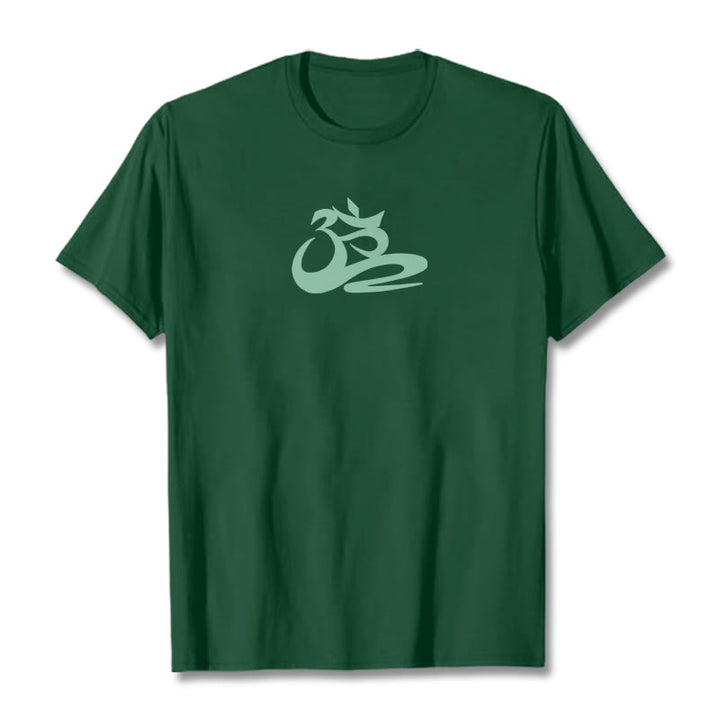 Camiseta OM con Buddha Stones - Verde bosque - 2XL - image 4