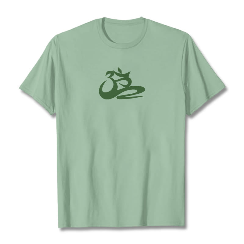 Camiseta OM con Buddha Stones - Verde pálido - 2XL - image 15