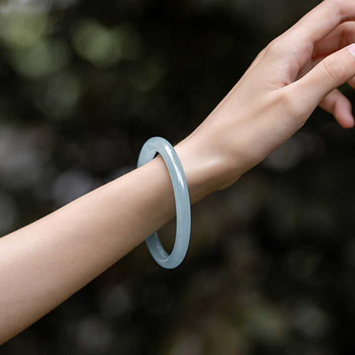 Pulsera Serenity de aguamarina natural con Buddha Stones - image 3