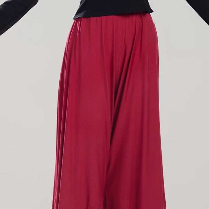 Pantalones de yoga y danza modal de color liso con Buddha Stones y transpirables - image 10