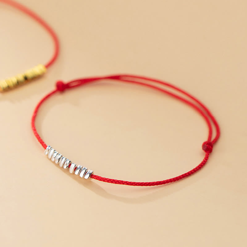 Pulsera trenzada ultrafina con protección de piezas pequeñas de plata de ley 925 hecha a mano con Buddha Stones