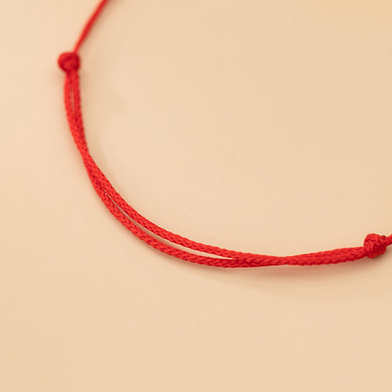 Pulsera trenzada ultrafina con protección de piezas pequeñas de plata de ley 925 hecha a mano con Buddha Stones