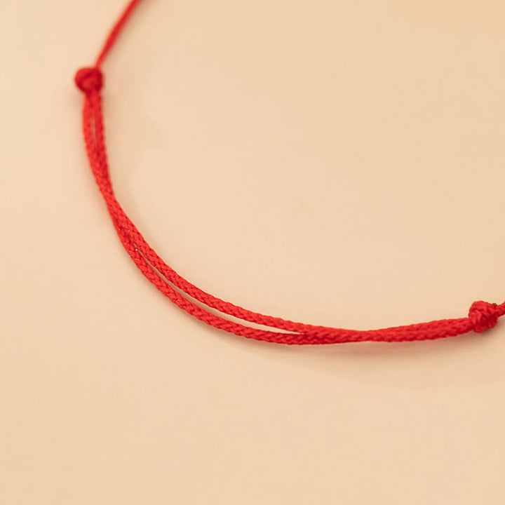 Pulsera trenzada ultrafina con protección de piezas pequeñas de plata de ley 925 hecha a mano con Buddha Stones