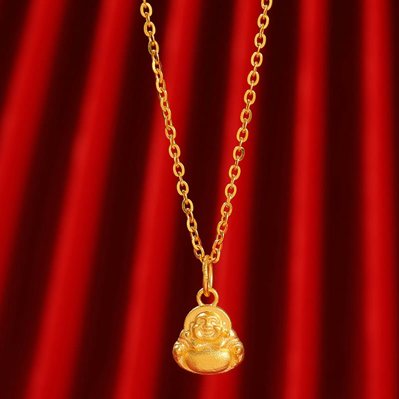 Collar con colgante de Buddha Stones de Buda y suerte