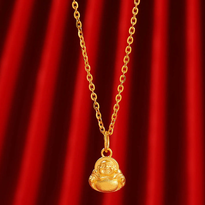 Collar con colgante de Buddha Stones de Buda y suerte