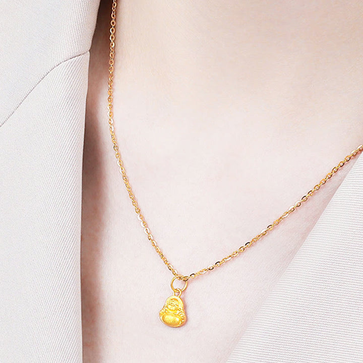 Collar con colgante de Buddha Stones de Buda y suerte
