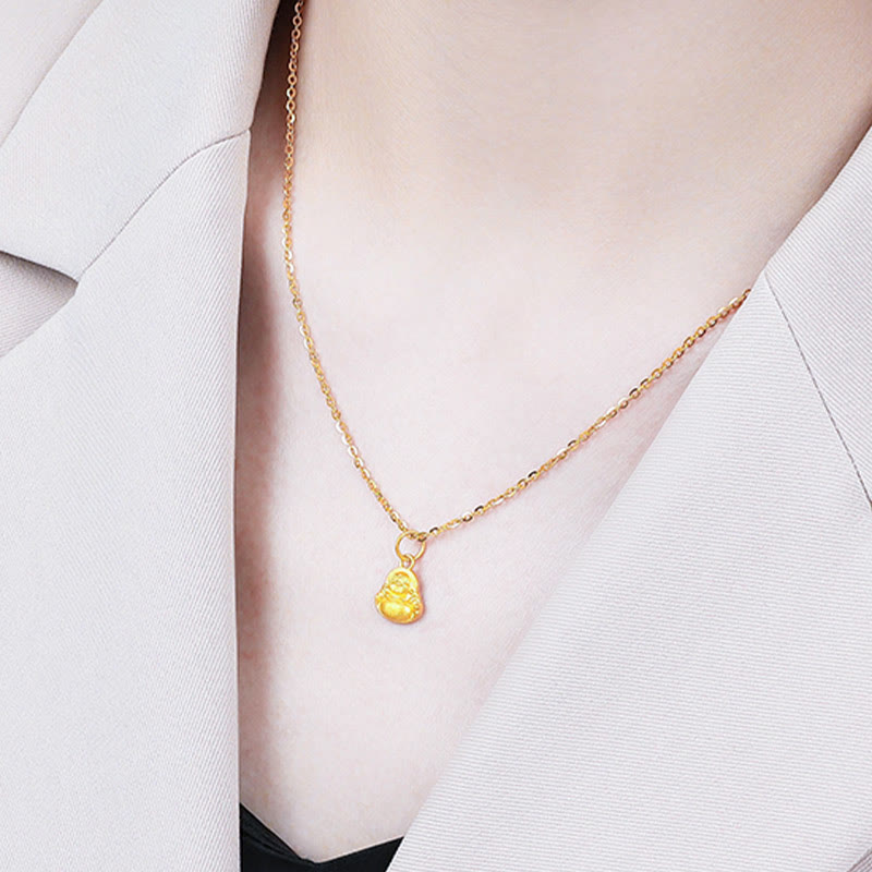 Collar con colgante de Buddha Stones de Buda y suerte