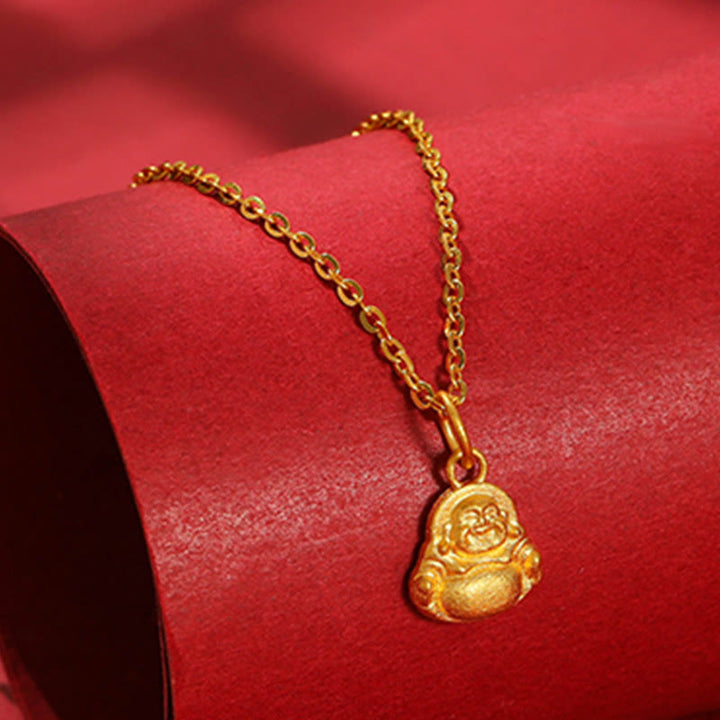 Collar con colgante de Buddha Stones de Buda y suerte