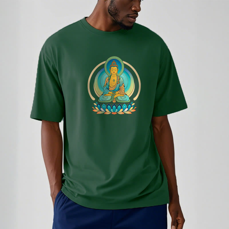 Camiseta de Buda con piedras de loto - image 11
