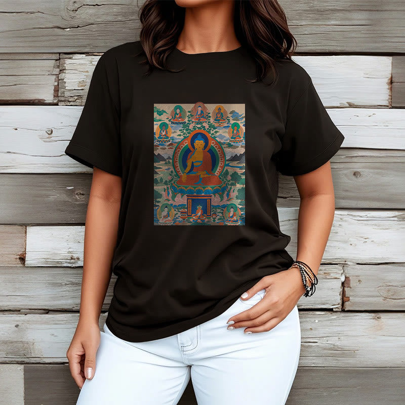 Camiseta con el Sutra del Buda de la Medicina transformado en arte con las Buddha Stones - image 9