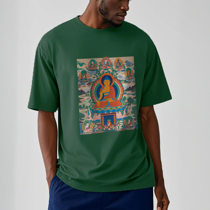 Camiseta con el Sutra del Buda de la Medicina transformado en arte con las Buddha Stones - image 5