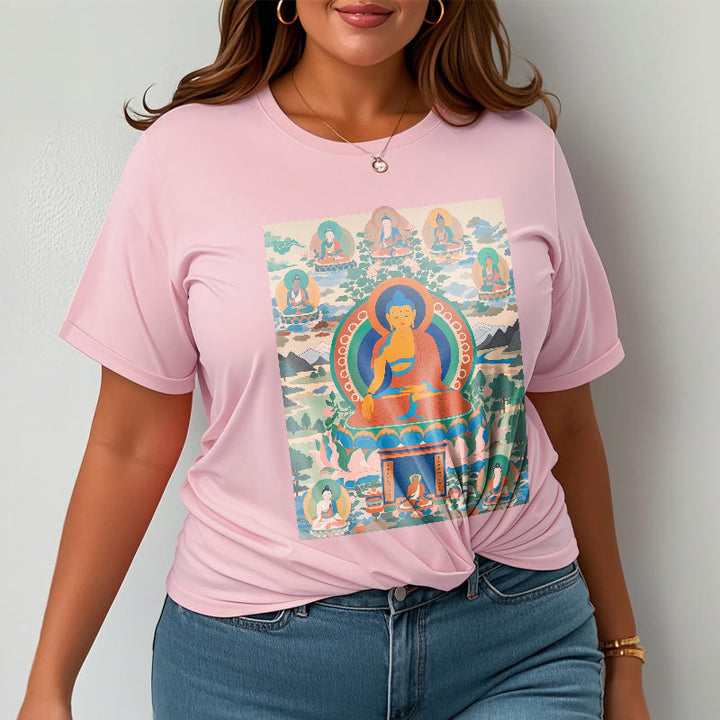 Camiseta con el Sutra del Buda de la Medicina transformado en arte con las Buddha Stones - image 13