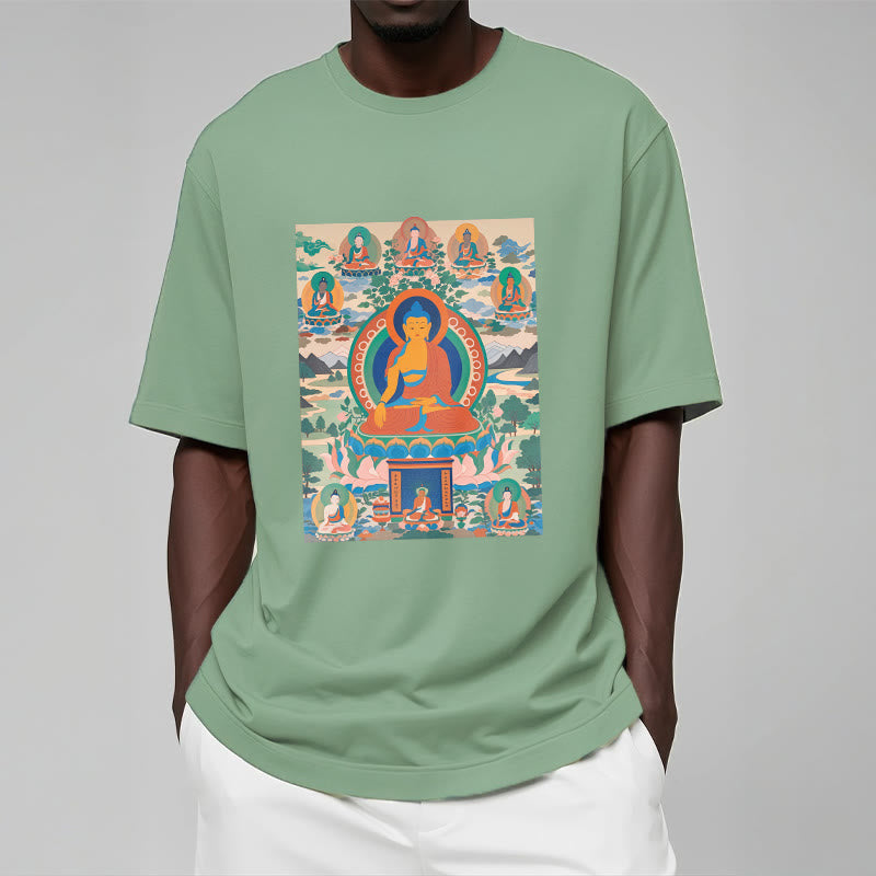 Camiseta con el Sutra del Buda de la Medicina transformado en arte con las Buddha Stones - image 16