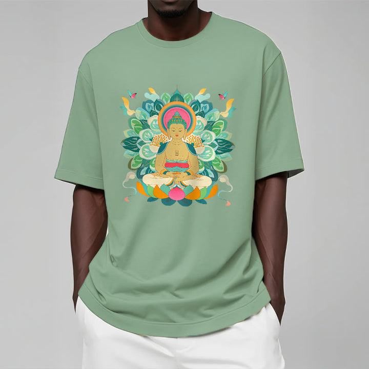 Camiseta de Loto Mariposa de Piedras de Buda Inspirada en Buda - image 14