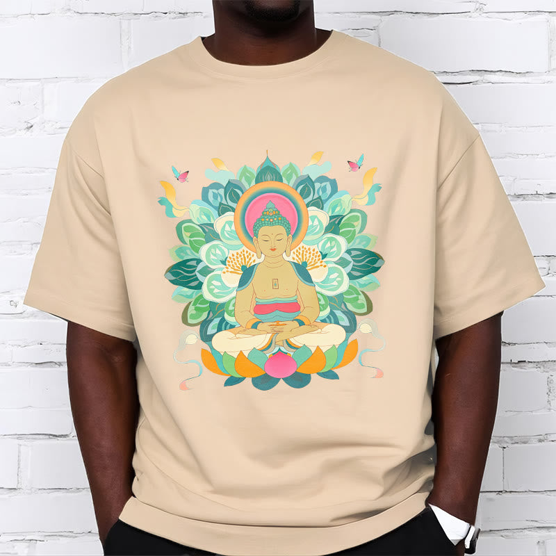 Camiseta de Loto Mariposa de Piedras de Buda Inspirada en Buda - image 8