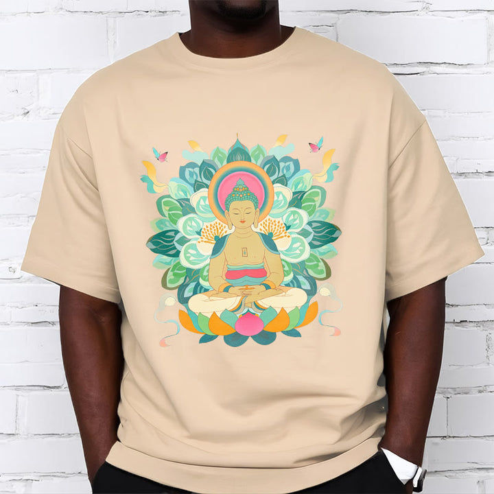 Camiseta de Loto Mariposa de Piedras de Buda Inspirada en Buda - image 9
