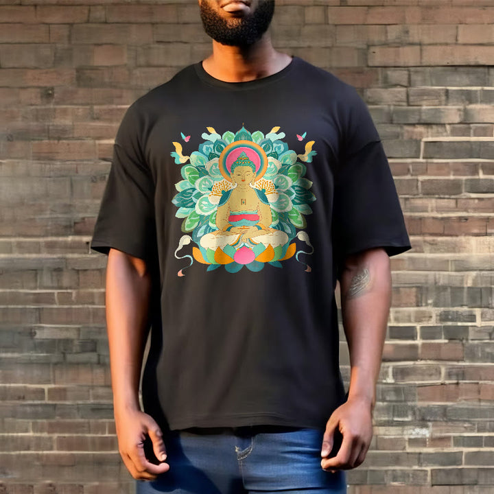 Camiseta de Loto Mariposa de Piedras de Buda Inspirada en Buda - image 5
