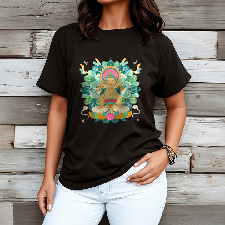 Camiseta de Loto Mariposa de Piedras de Buda Inspirada en Buda - image 6