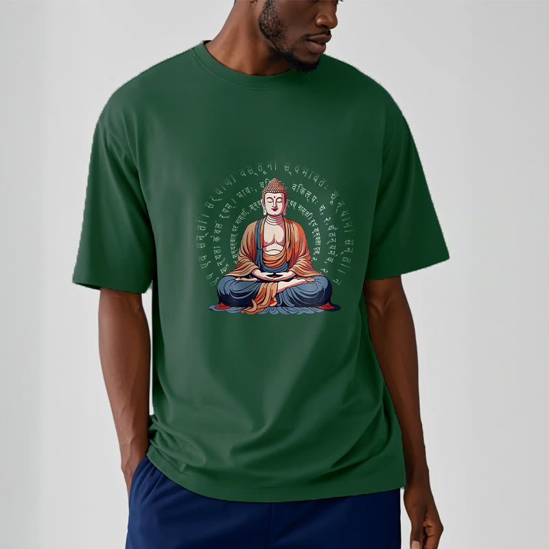 Camiseta Buddha Stones Sūtra del Corazón Sánscrito La Forma No Es Otra Que Vacuidad - image 12
