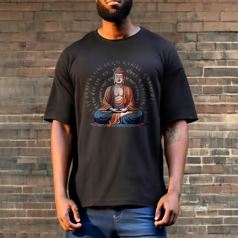 Camiseta Buddha Stones Sūtra del Corazón Sánscrito La Forma No Es Otra Que Vacuidad - image 7