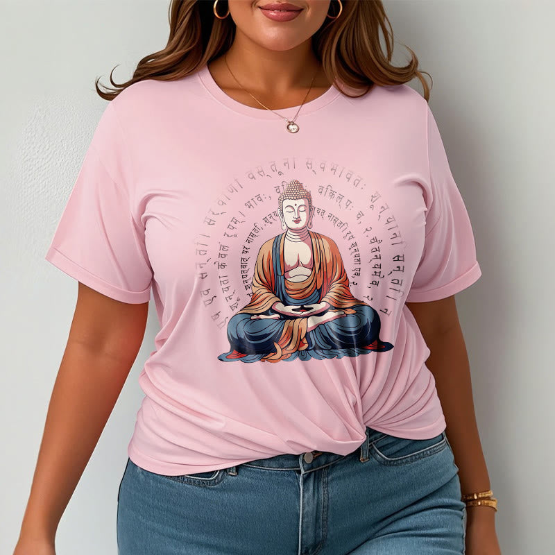 Camiseta Buddha Stones Sūtra del Corazón Sánscrito La Forma No Es Otra Que Vacuidad - image 14