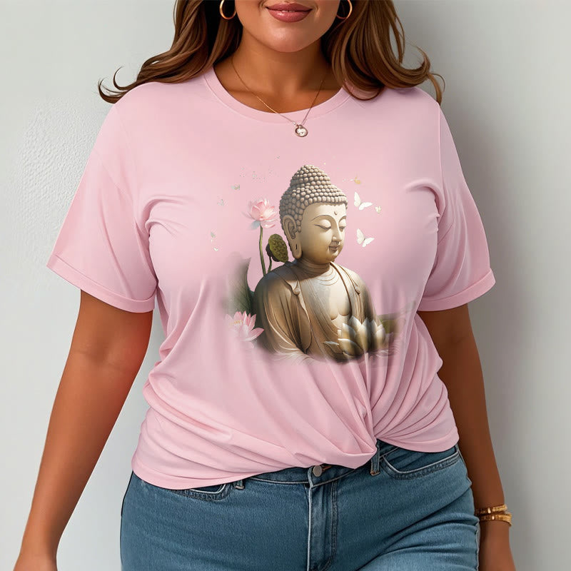 Camiseta de Buda de Meditación con Loto y Mariposa de Buddha Stones - image 13