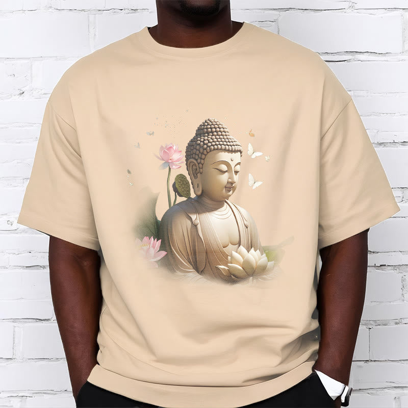 Camiseta de Buda de Meditación con Loto y Mariposa de Buddha Stones - image 8