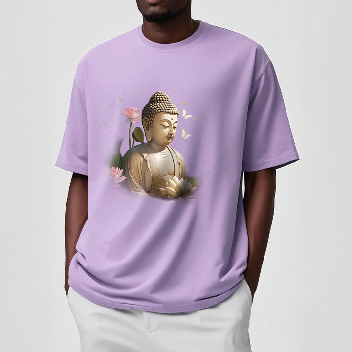 Camiseta de Buda de Meditación con Loto y Mariposa de Buddha Stones - image 16