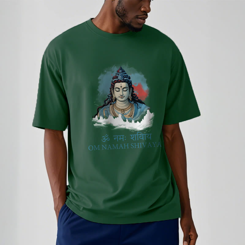 Buddha Stones Camiseta sánscrita OM NAMAH SHIVAYA con nubes coloridas - image 11