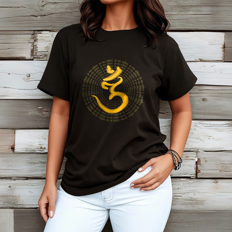 Buddha Stones 108 OM NAMAH SHIVAYA Mantra Camiseta Sánscrita - image 6