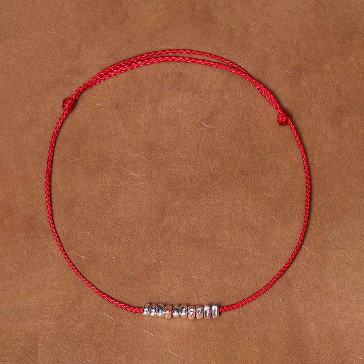 Pulsera trenzada ultrafina con protección de piezas pequeñas de plata de ley 925 hecha a mano con Buddha Stones