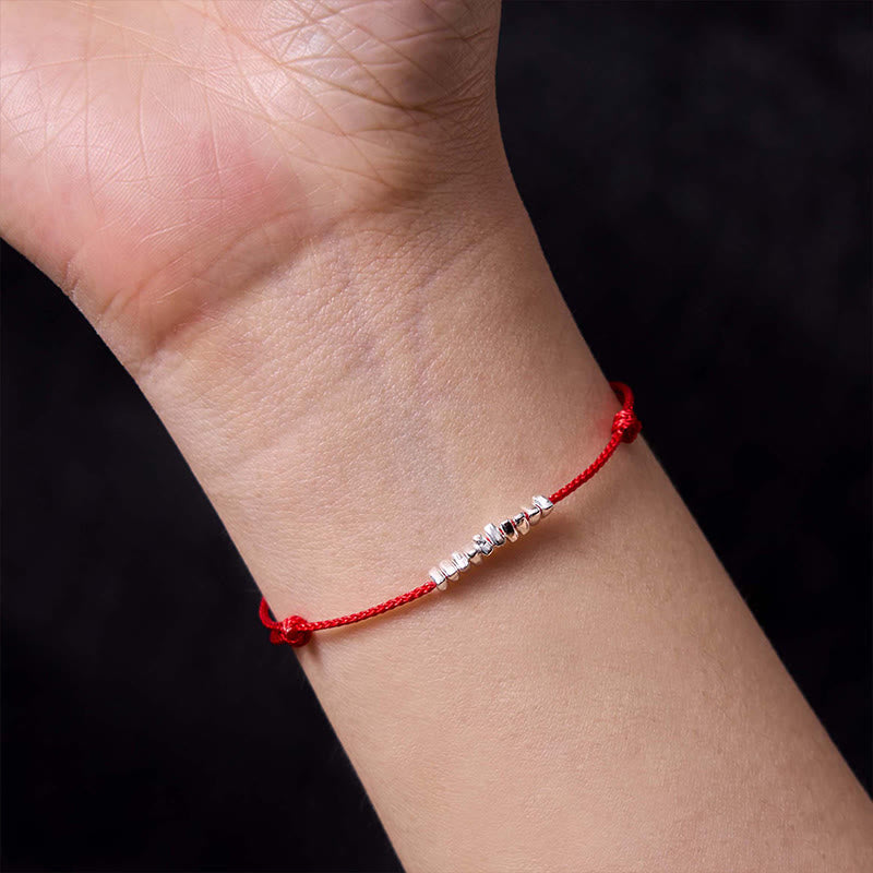 Pulsera trenzada ultrafina con protección de piezas pequeñas de plata de ley 925 hecha a mano con Buddha Stones