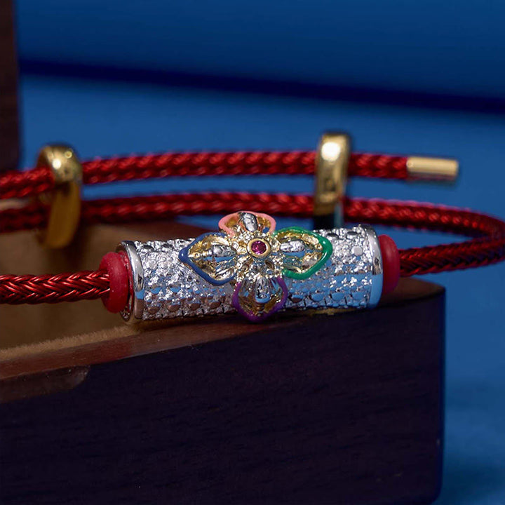 Buddha Stones Pulsera de hilo rojo de cobre de la suerte - image 5