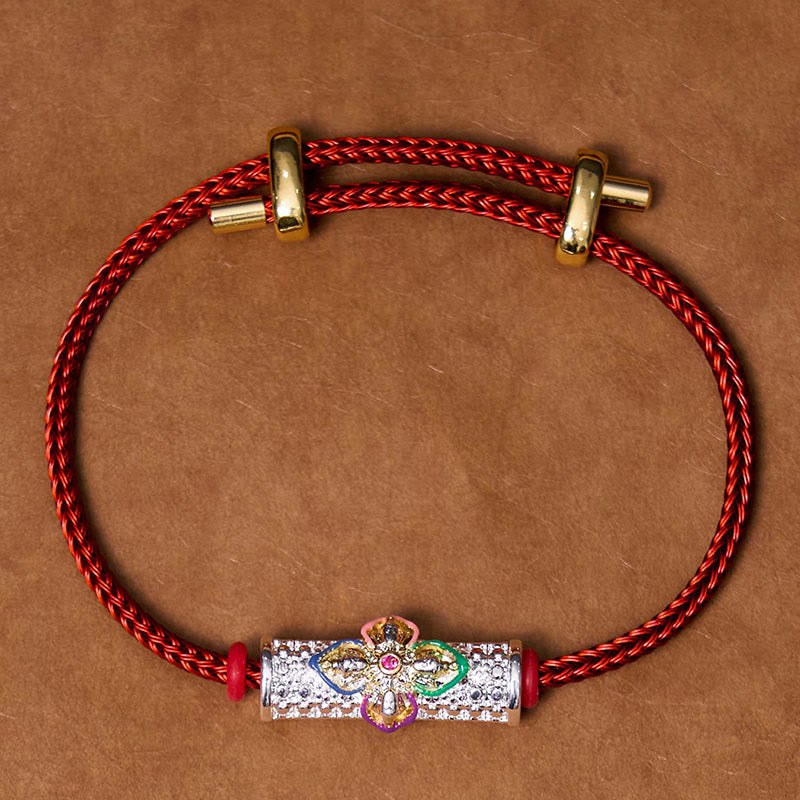 Buddha Stones Pulsera de hilo rojo de cobre de la suerte - image 2