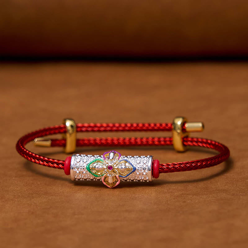 Buddha Stones Pulsera de hilo rojo de cobre de la suerte - image 1