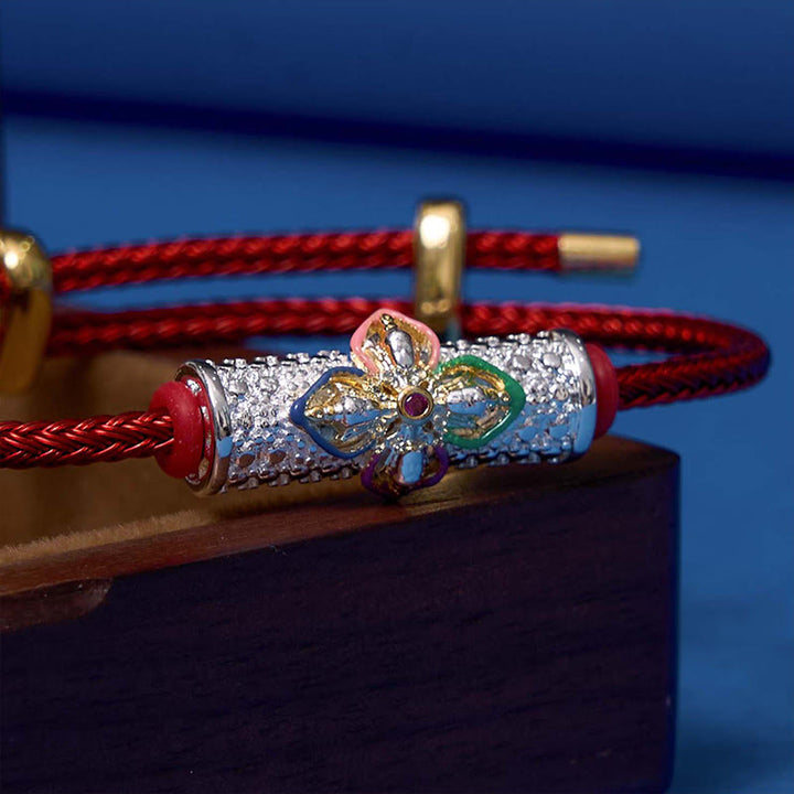 Buddha Stones Pulsera de hilo rojo de cobre de la suerte - image 4