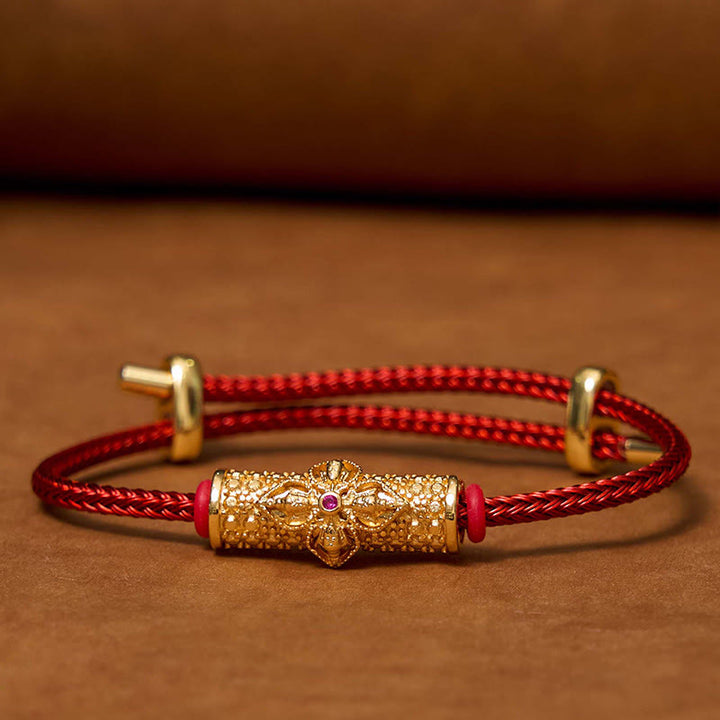 Buddha Stones Pulsera de hilo rojo de cobre de la suerte - image 13