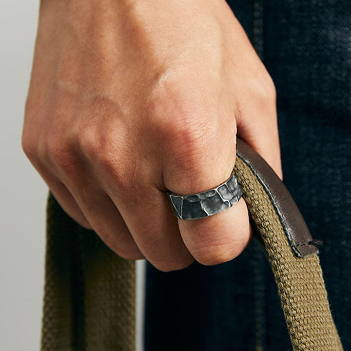 Anillo de protección ajustable de plata de ley 999 con Buddha Stones - image 4